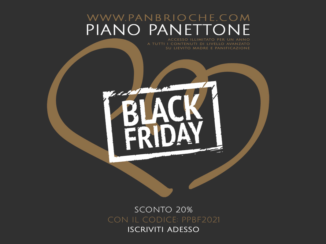 Black Friday 2021 - Panettone plan discount